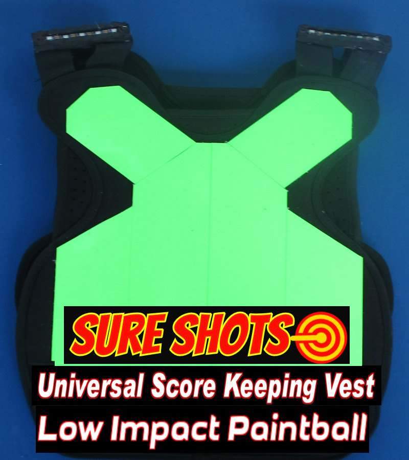 Low Impact Paintball Score Keeping Vests - 10 Pack